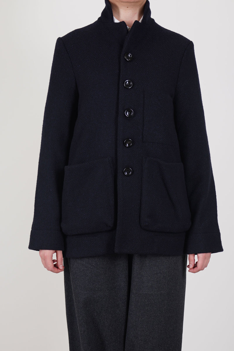 photographer jacket wool cashmere ink