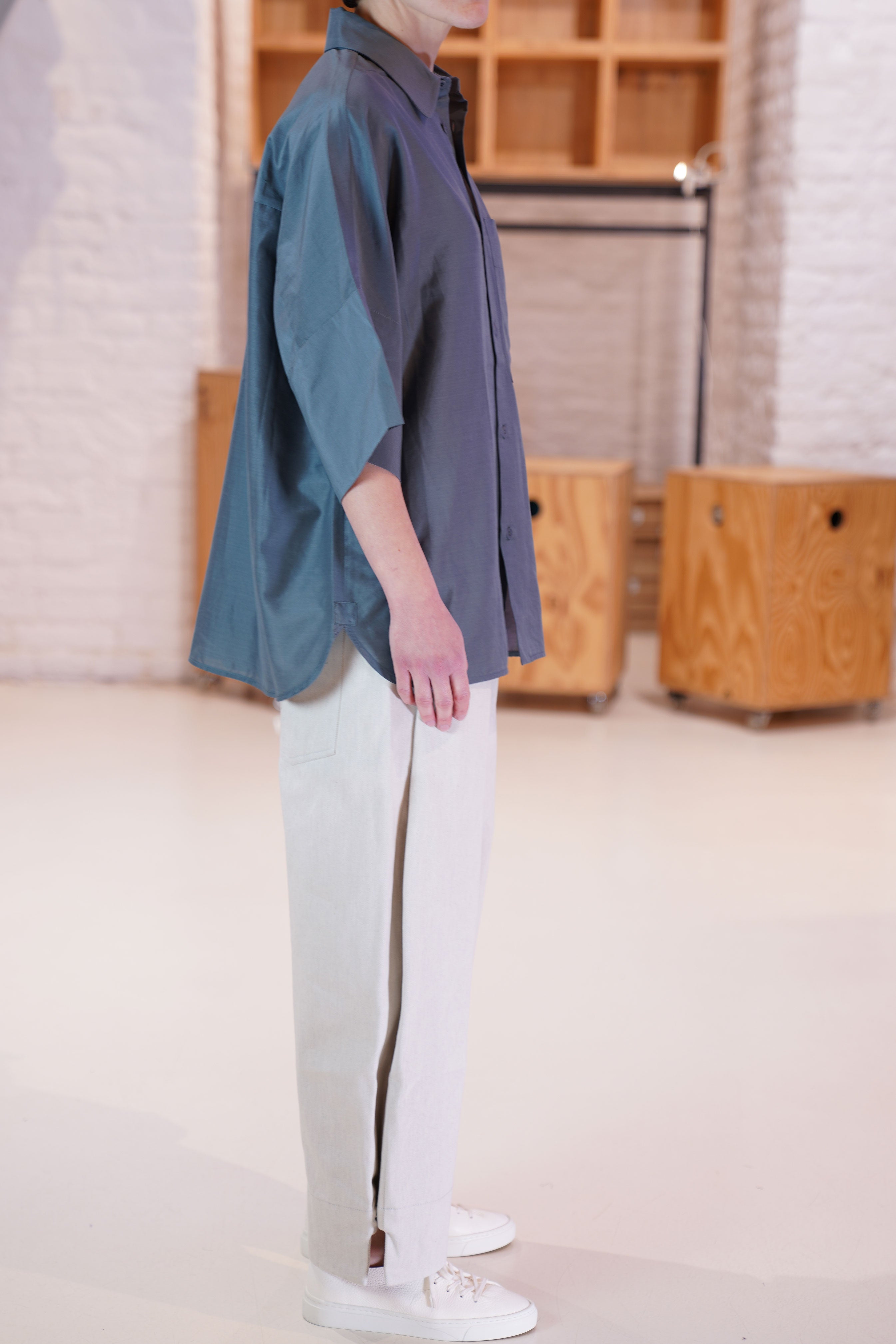 toogood tinker shirt cotton silk lead | carrousel the store