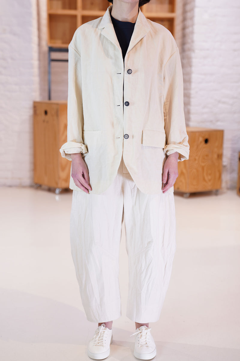 cotton and linen jacket bea almond