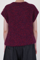 woolen lotter vest honeycomb multi
