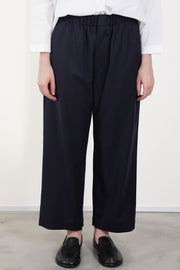 easy trousers wool navy ym43kp04