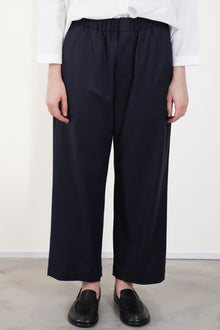 easy trousers wool navy ym43kp04