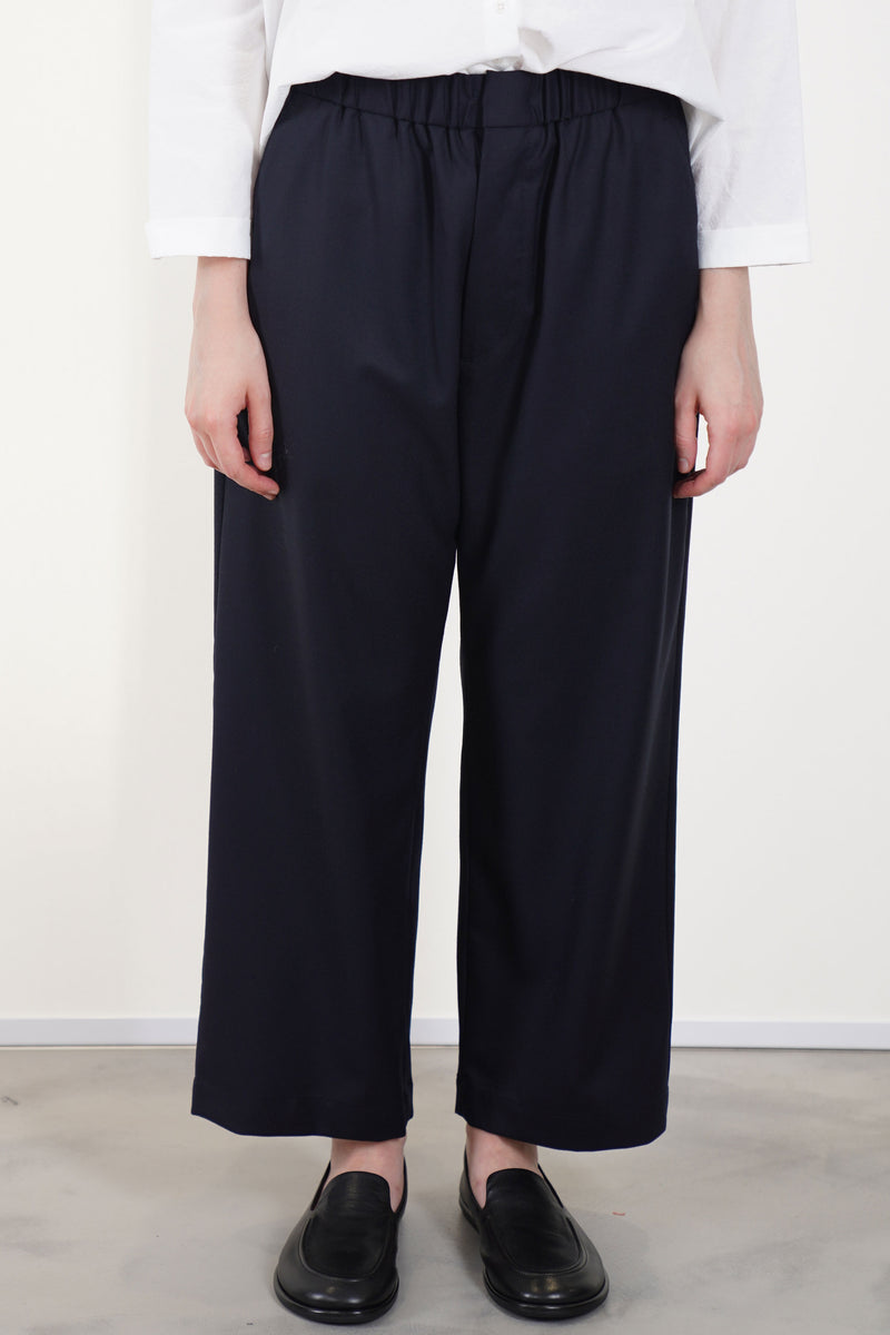 easy trousers wool navy ym43kp04