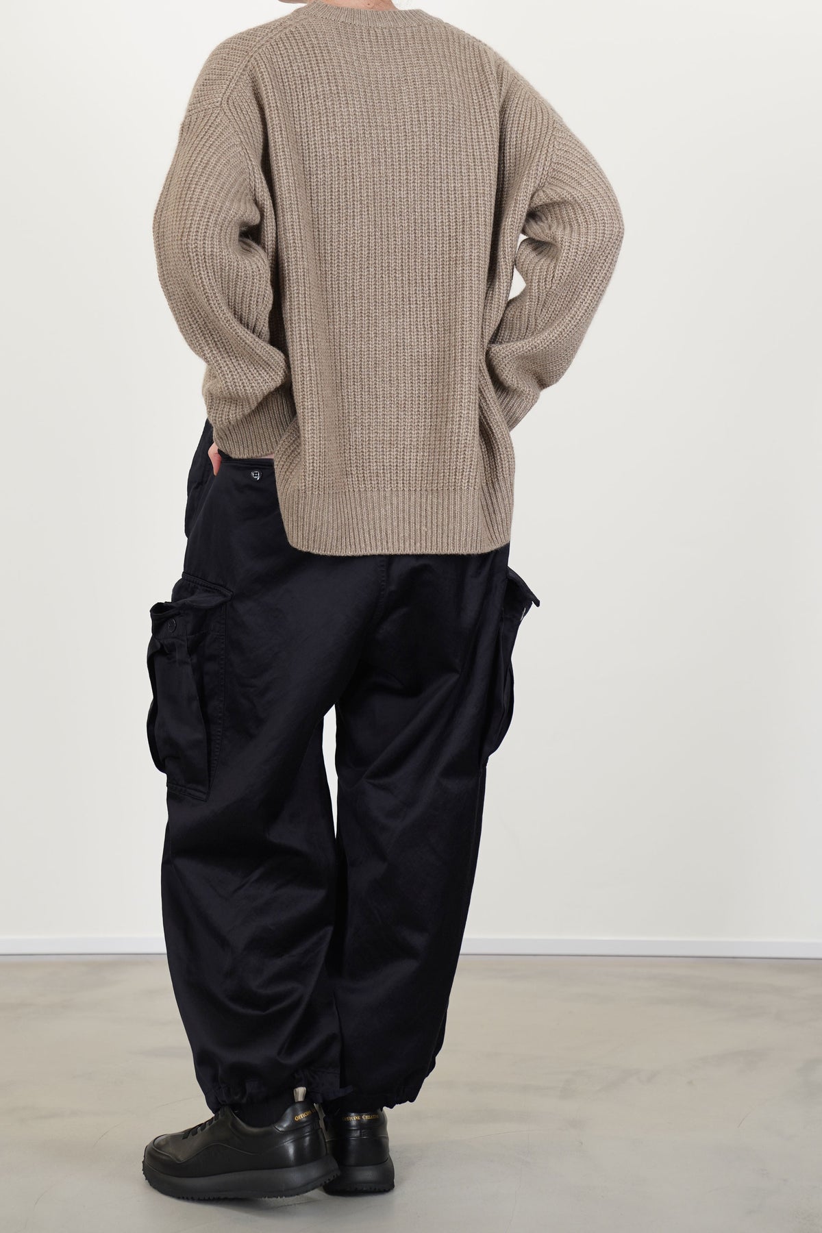 6 pocket baggy pants grayish navy