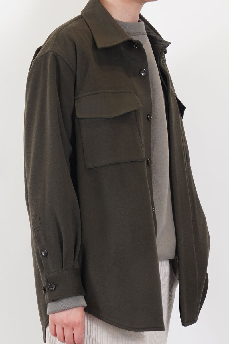 baggy c.p.o. jacket wool cashmere chestnut am43uj02