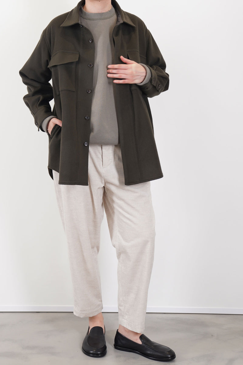 baggy c.p.o. jacket wool cashmere chestnut am43uj02