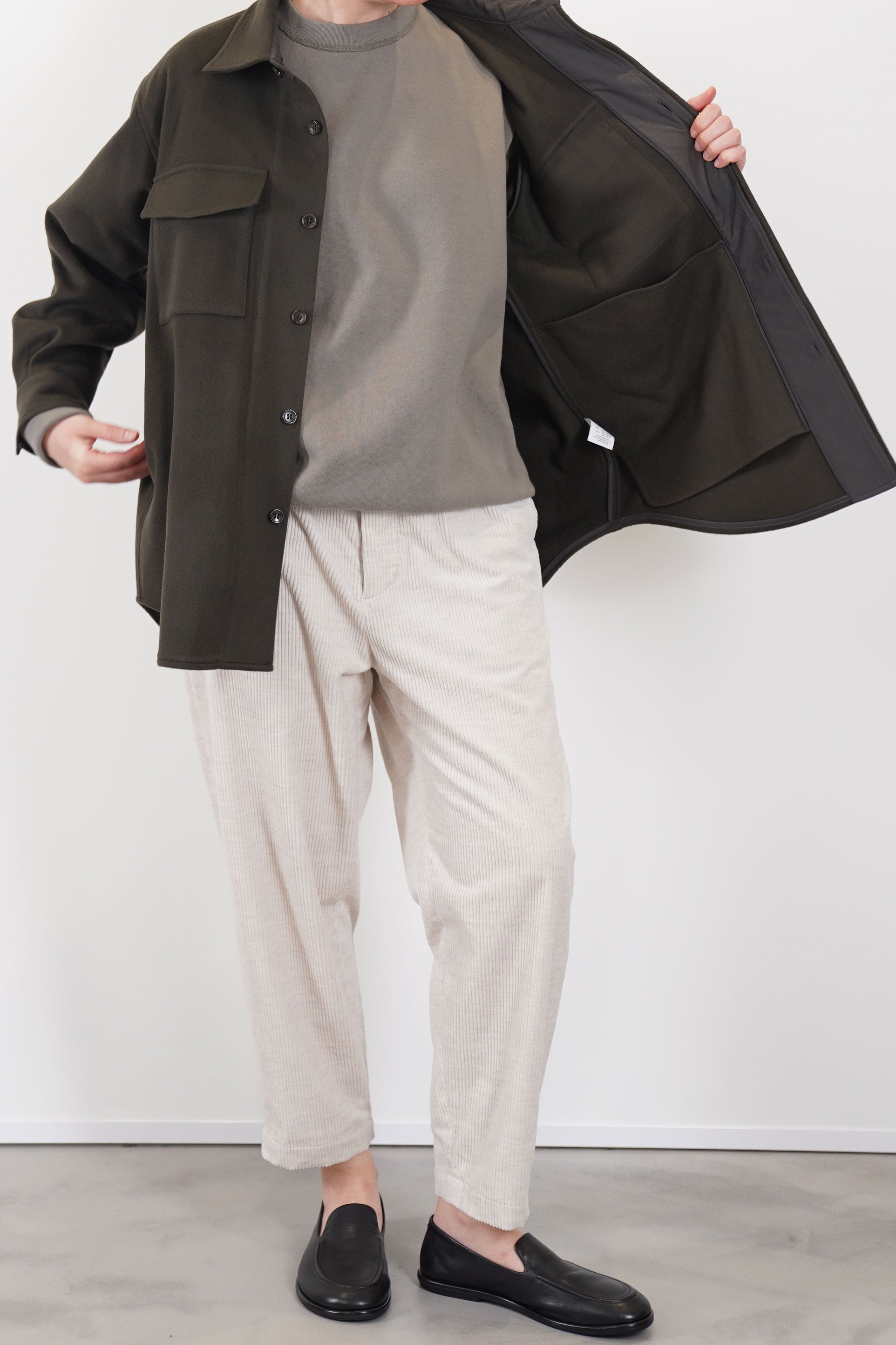 baggy c.p.o. jacket wool cashmere chestnut am43uj02