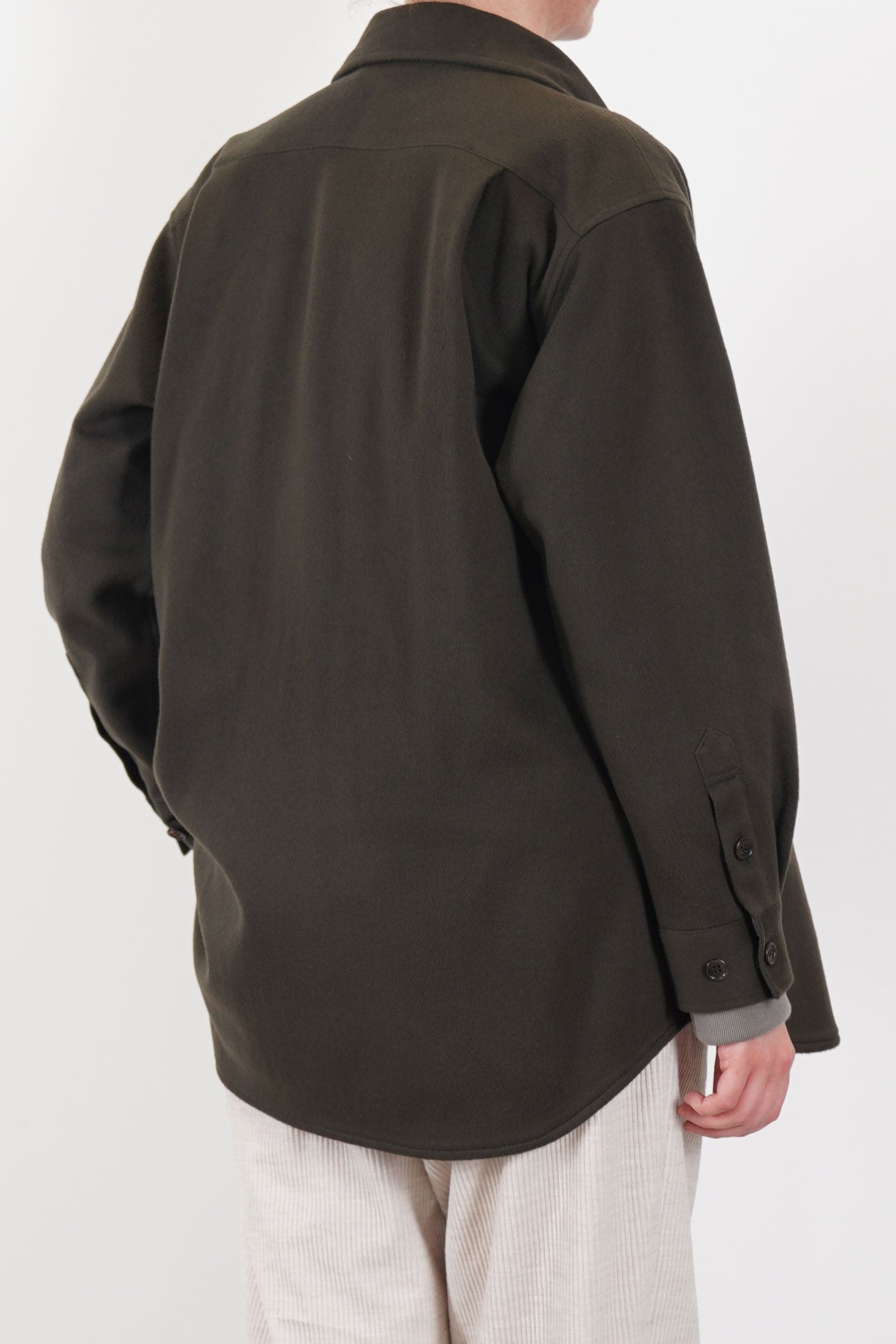 baggy c.p.o. jacket wool cashmere chestnut am43uj02