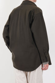 baggy c.p.o. jacket wool cashmere chestnut am43uj02