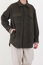 baggy c.p.o. jacket wool cashmere chestnut am43uj02