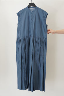 mm42yd04 sleeveless shirt dress cement blue