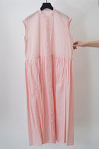 mm42yd04 sleeveless shirt dress peach