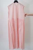 mm42yd04 sleeveless shirt dress peach