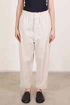 pegtop easy pants corduroy heather oatmeal tm43rp04