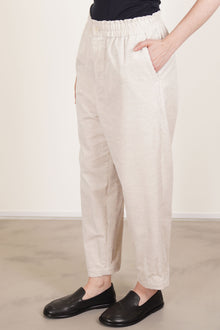 pegtop easy pants corduroy heather oatmeal tm43rp04