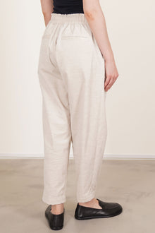 pegtop easy pants corduroy heather oatmeal tm43rp04