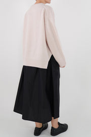 vm39xk01 fine cashmere big pullover white peach