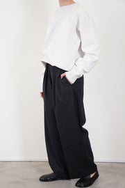 crew neck pullover heather white fm43xc10