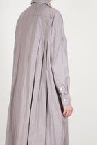 back side pleated shirt dress grayish rose ym43qd05