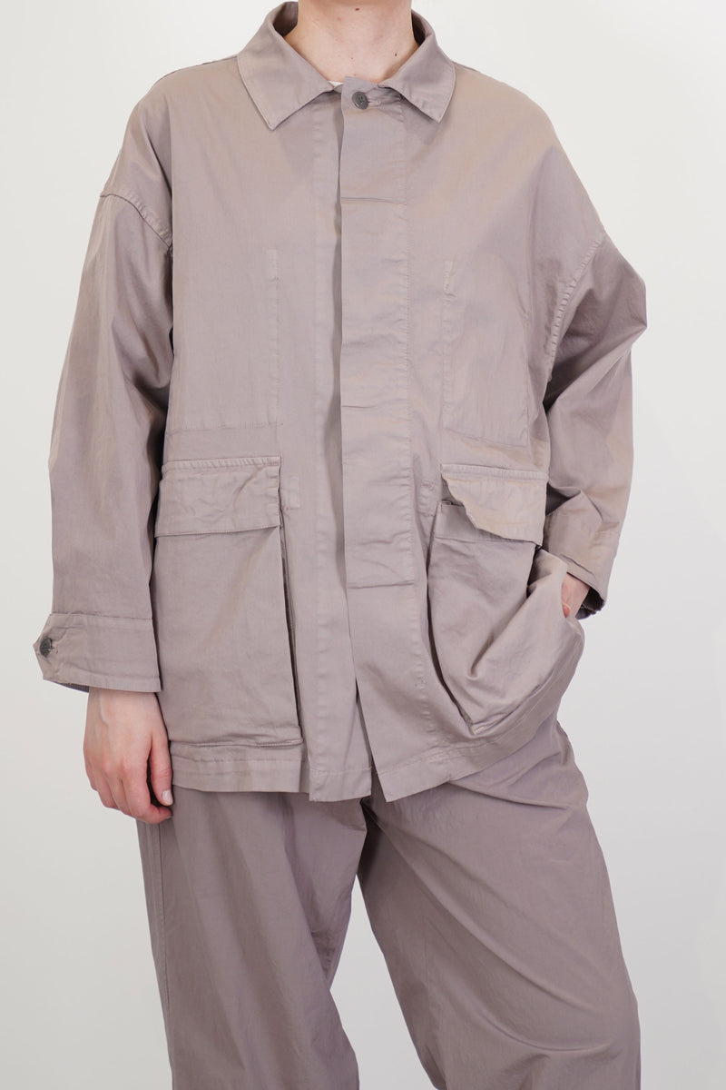 coverall jacket taupe