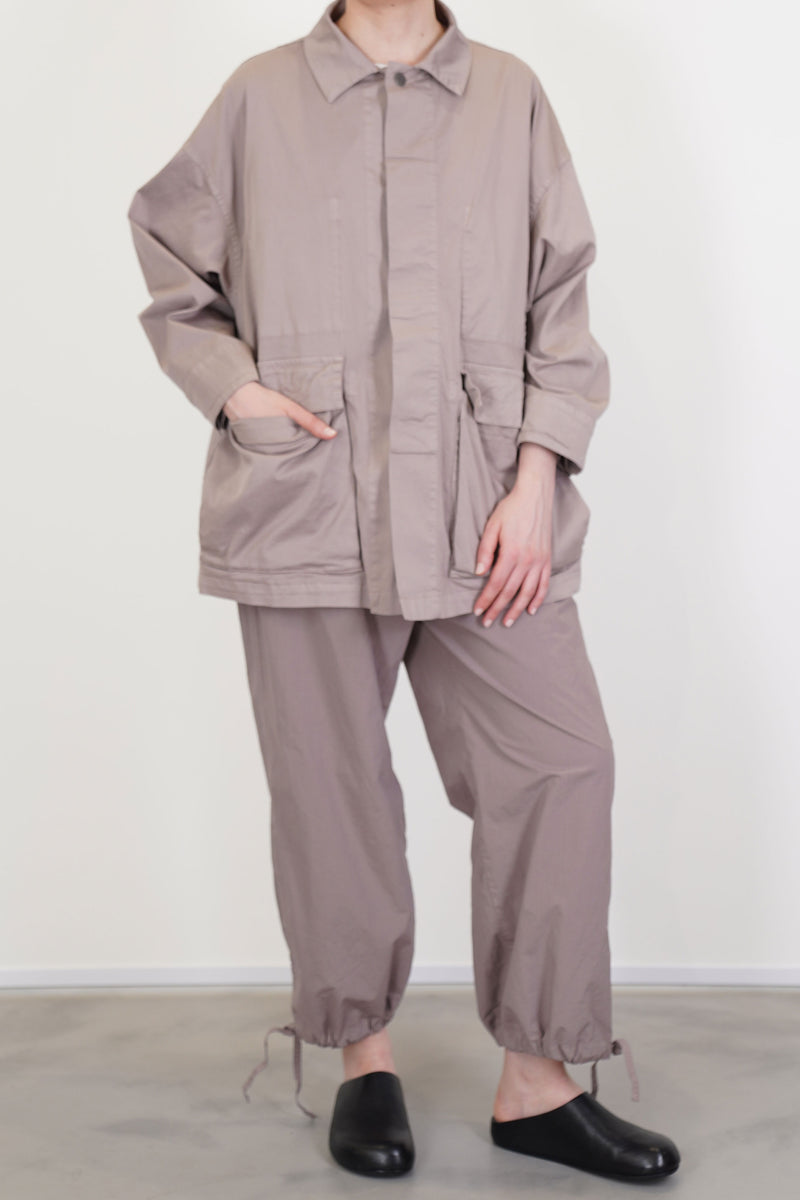 coverall jacket taupe