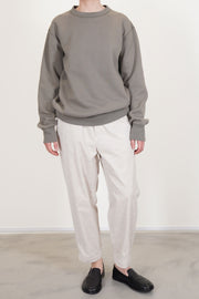 crew neck pullover grayish sage fm43xc10