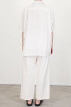 frilll shirt silk ivory