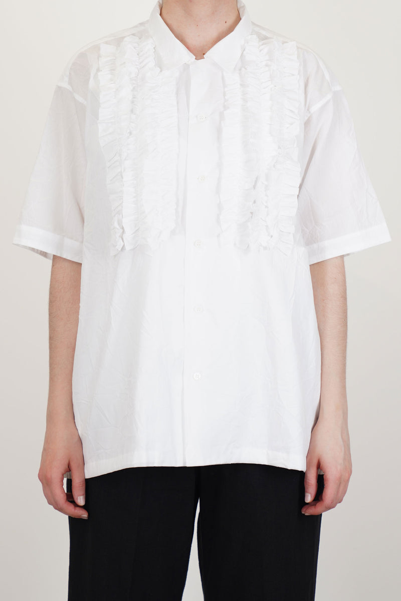 frill shirt white