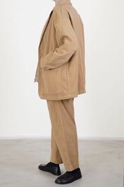 oversize work jacket camel