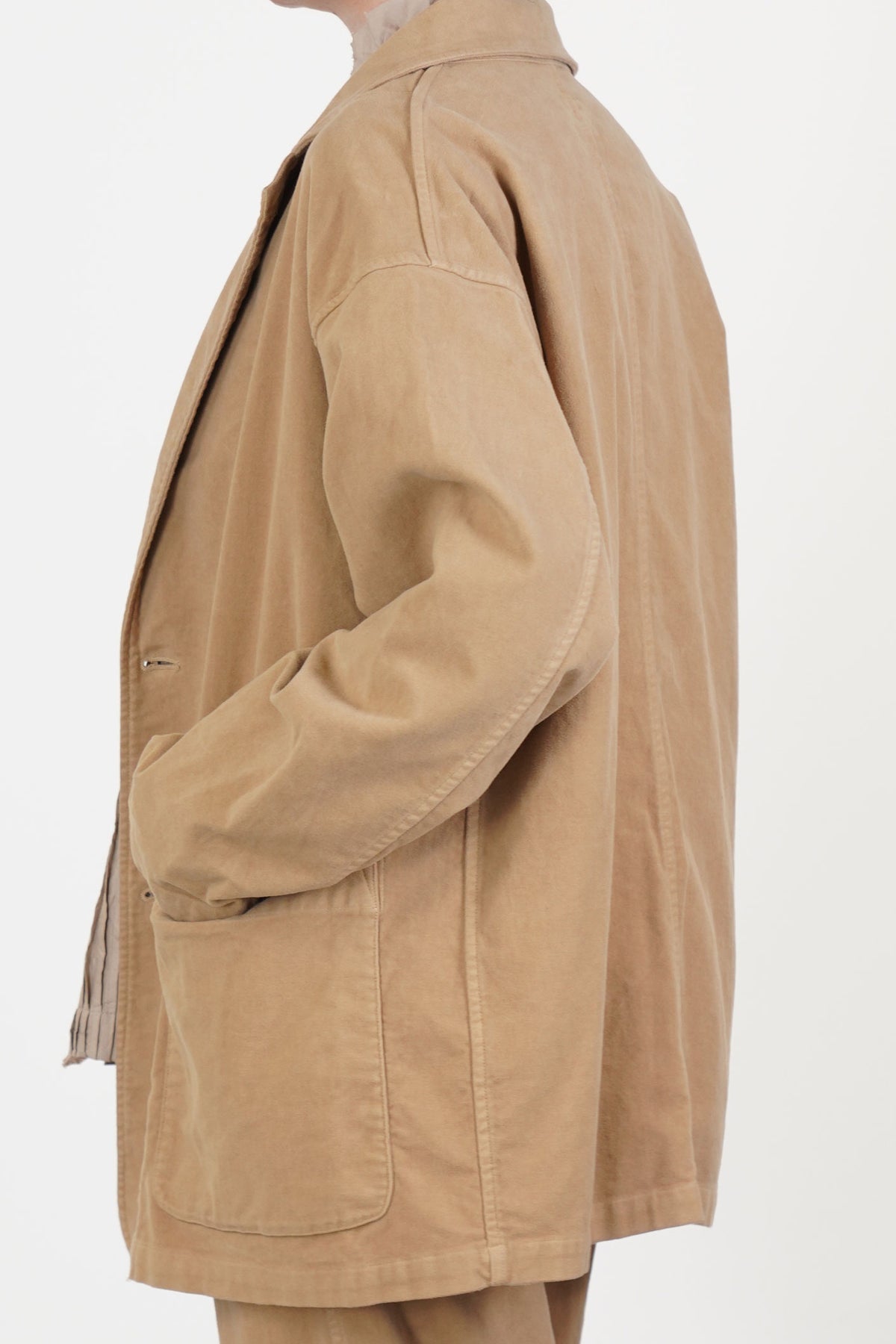 oversize work jacket camel