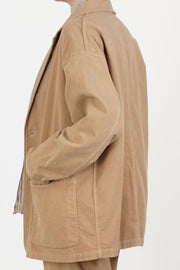 oversize work jacket camel