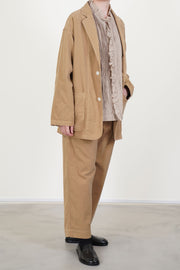 oversize work jacket camel