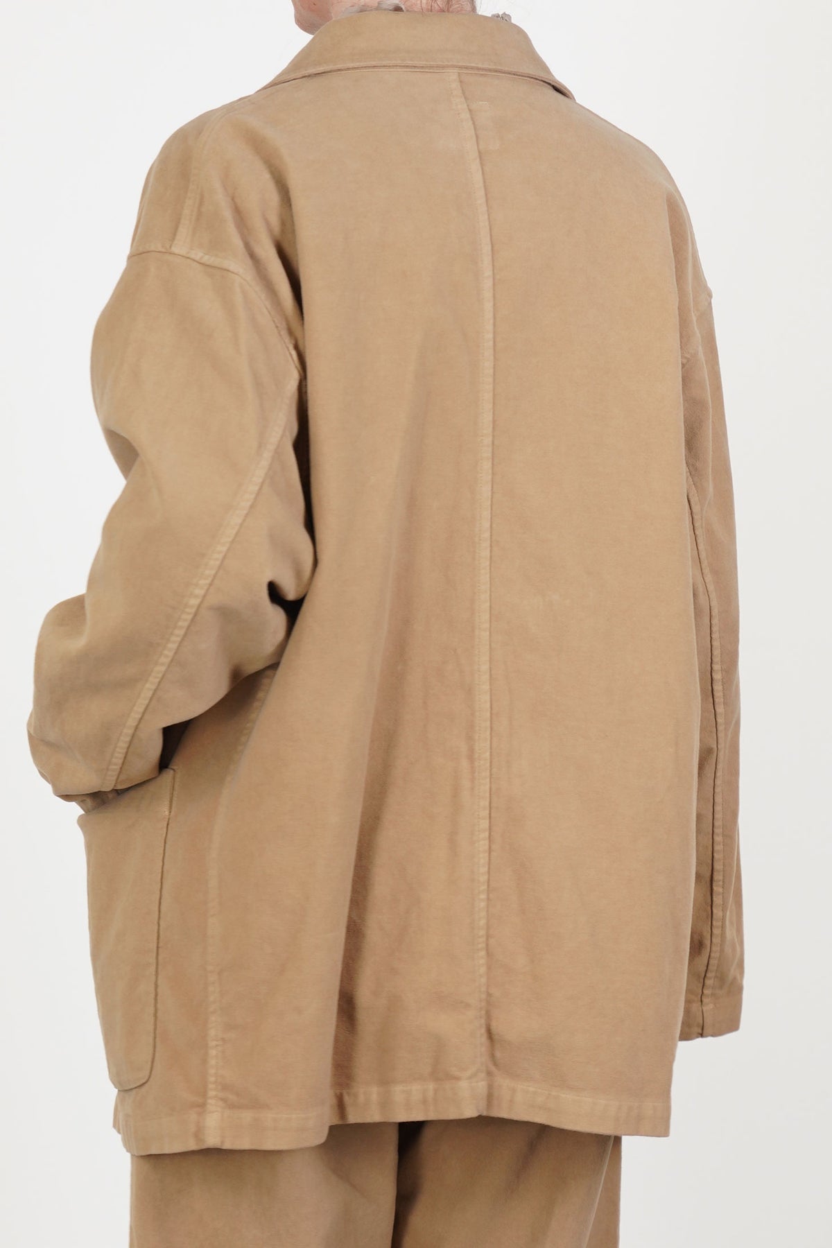 oversize work jacket camel