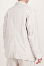 oversized button sack jacket corduroy heather oatmeal tm43rj01