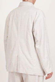 oversized button sack jacket corduroy heather oatmeal tm43rj01
