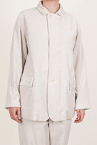 oversized button sack jacket corduroy heather oatmeal tm43rj01