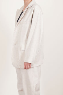 oversized button sack jacket corduroy heather oatmeal tm43rj01