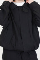 oversized harrington jacket ink black