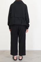 oversized harrington jacket ink black