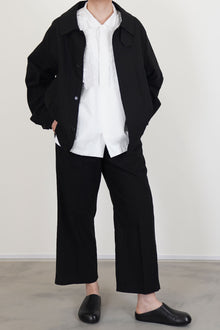 oversized harrington jacket ink black