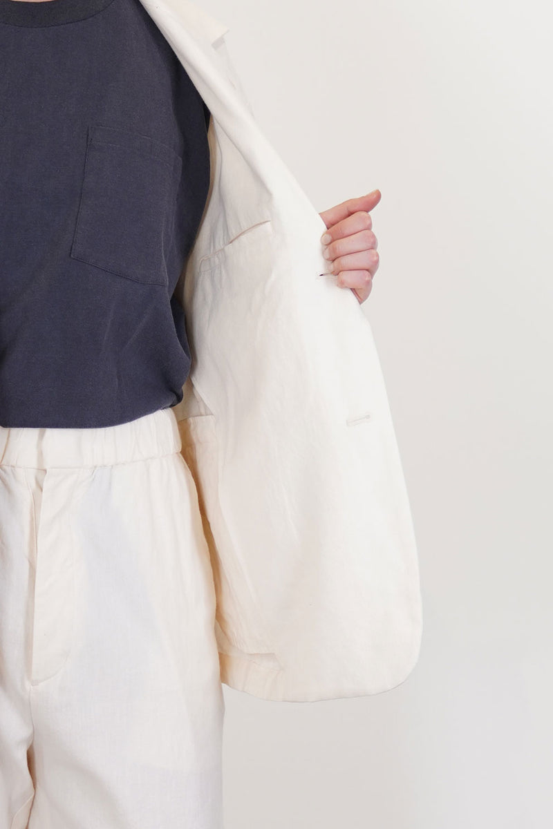 oversized sack jacket natural