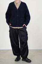 v-neck cardigan cashmere navy