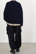 v-neck cardigan cashmere navy