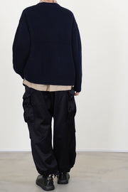 v-neck cardigan cashmere navy