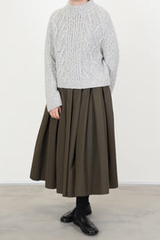 elouise sweater cashmere silk dust