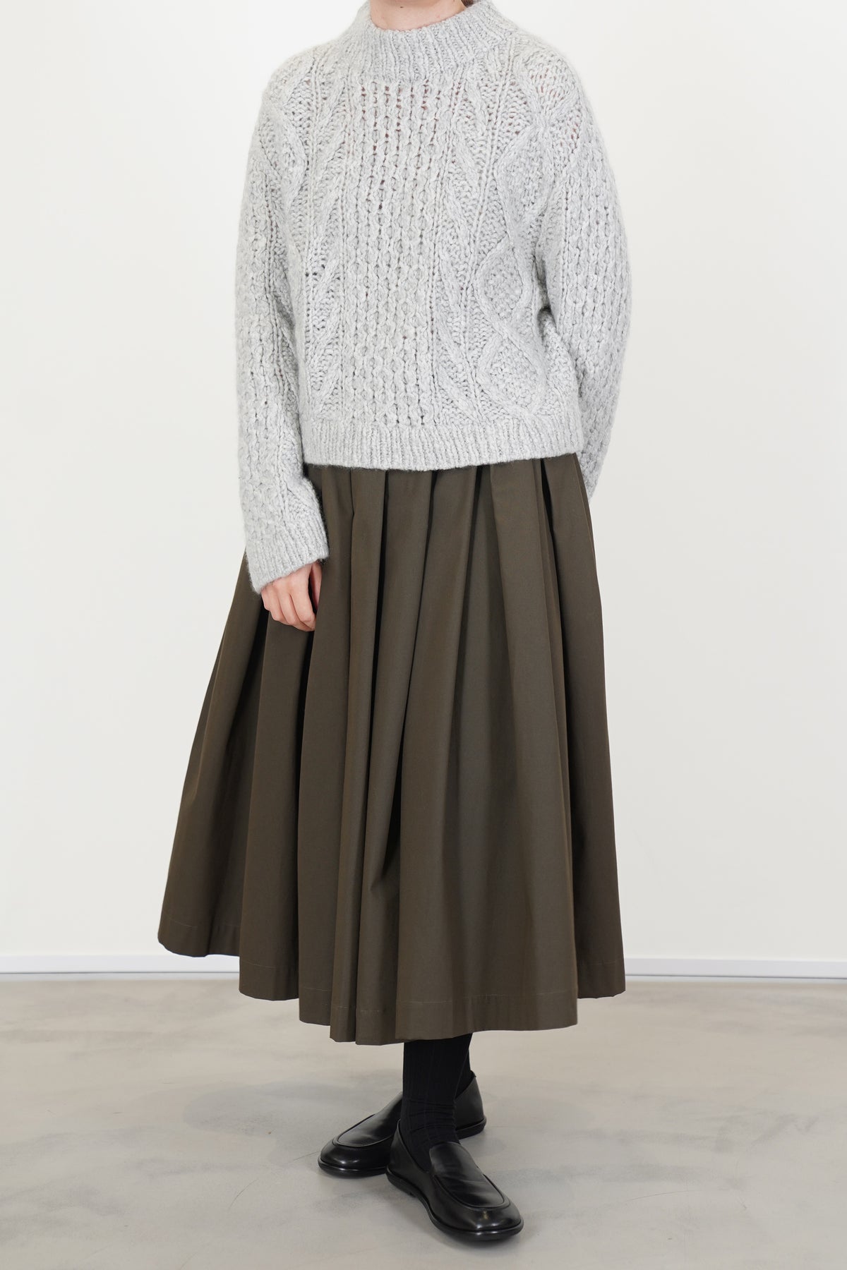 elouise sweater cashmere silk dust