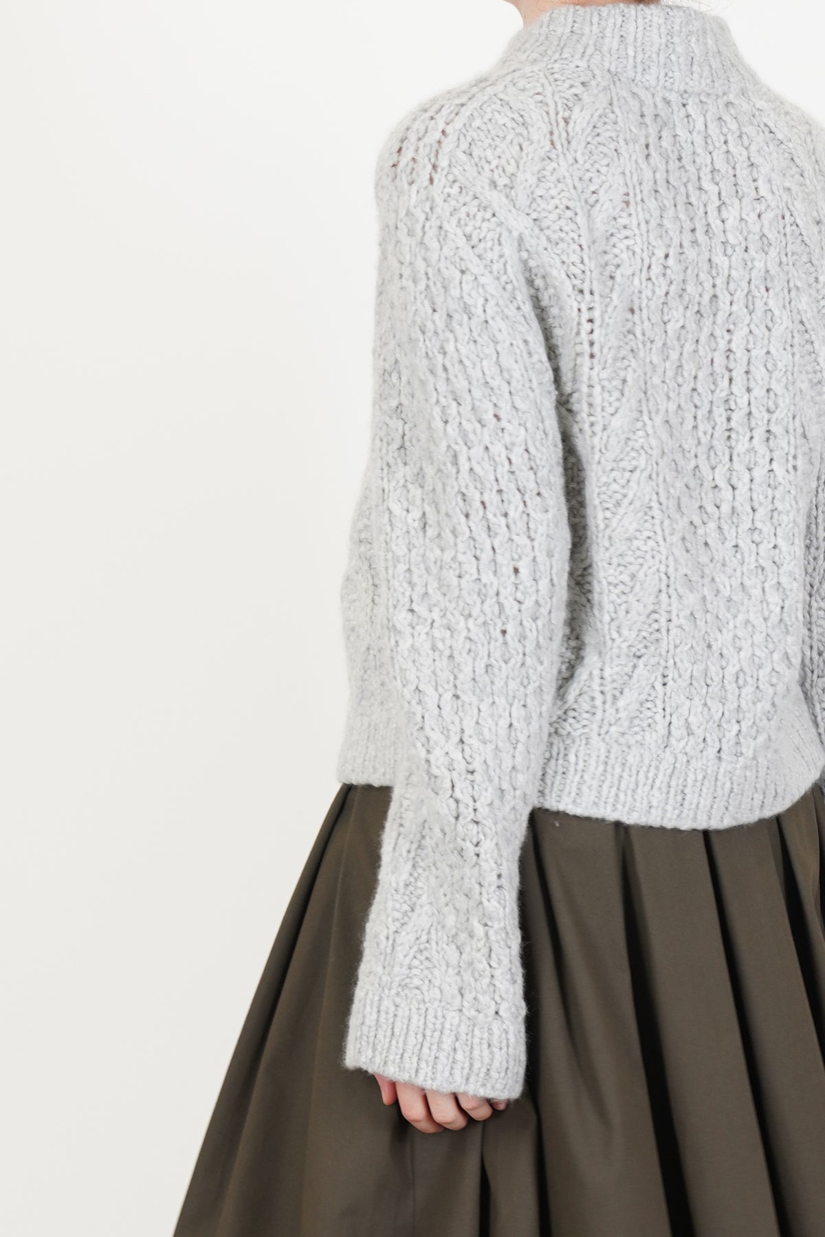elouise sweater cashmere silk dust