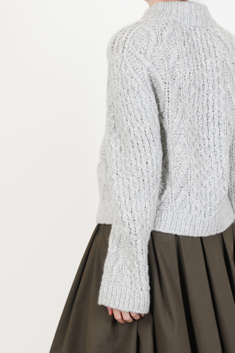 elouise sweater cashmere silk dust