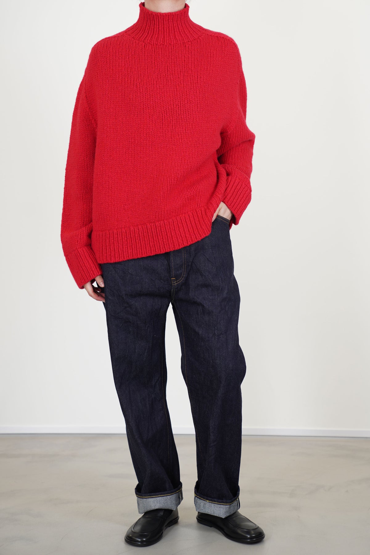 hito sweater cashmere tomato