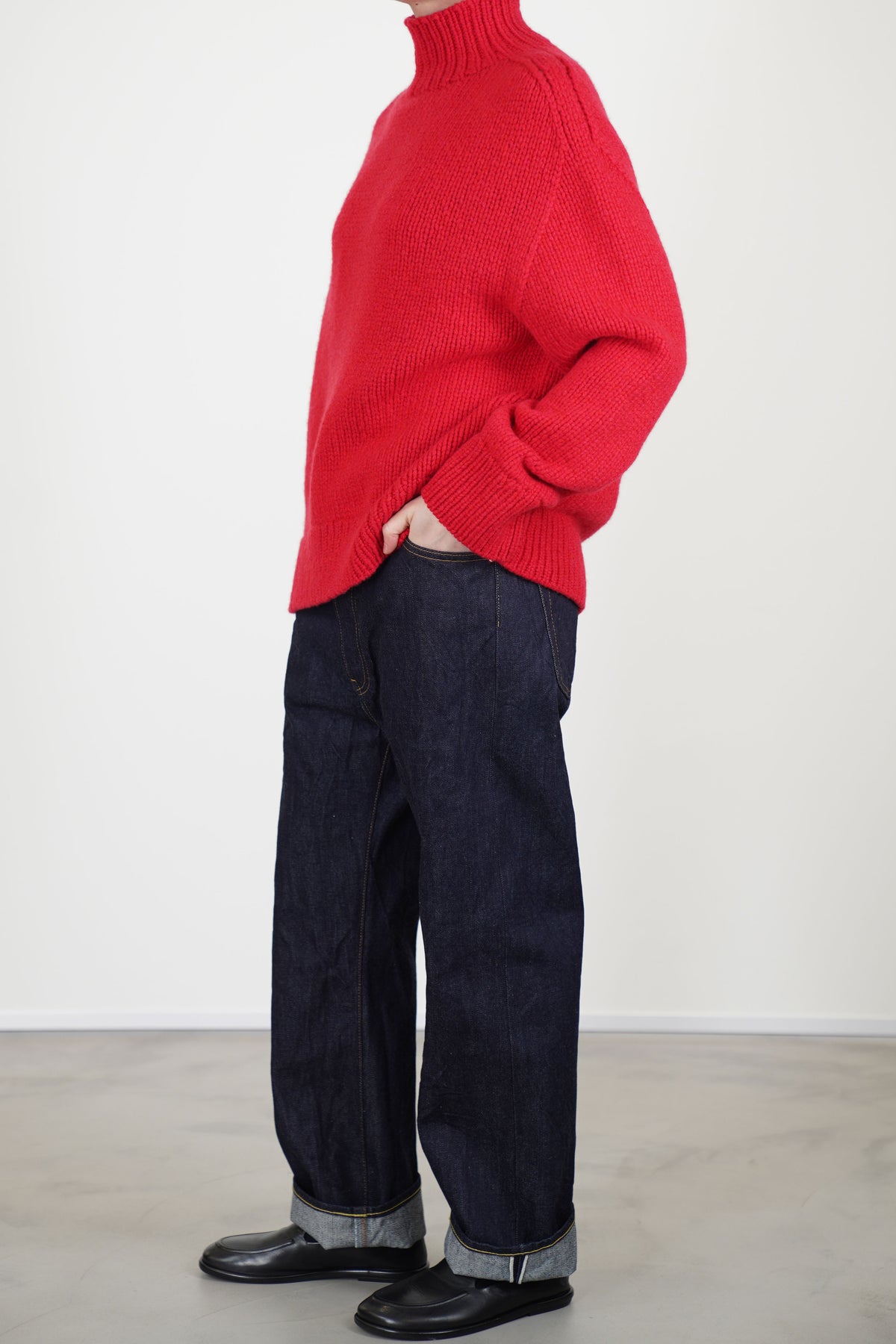 hito sweater cashmere tomato